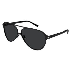 A0717Z New SAINT LAURENT Black Round SL 734 001 Sunglasses Women